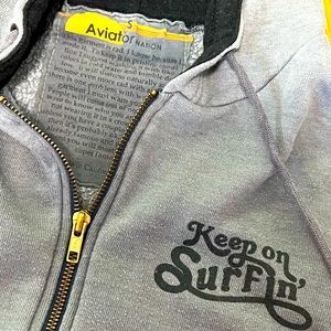 Aviator nation zip up hoodie